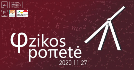 Fizikos popietė – nuotolinis renginys mokiniams