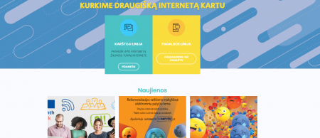 Atnaujintas projekto ,,Saugesnis internetas“ tinklalapis www.draugiskasinternetas.lt