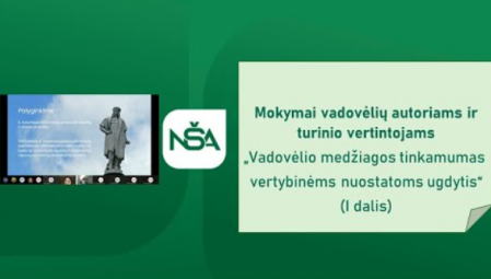 Mokymai „Vadovėlio medžiagos tinkamumas vertybinėms nuostatoms ugdytis“